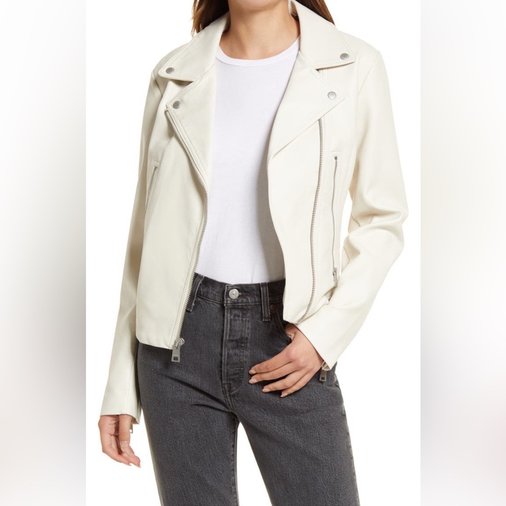 Levi’s Faux Leather Moto Jacket EUC